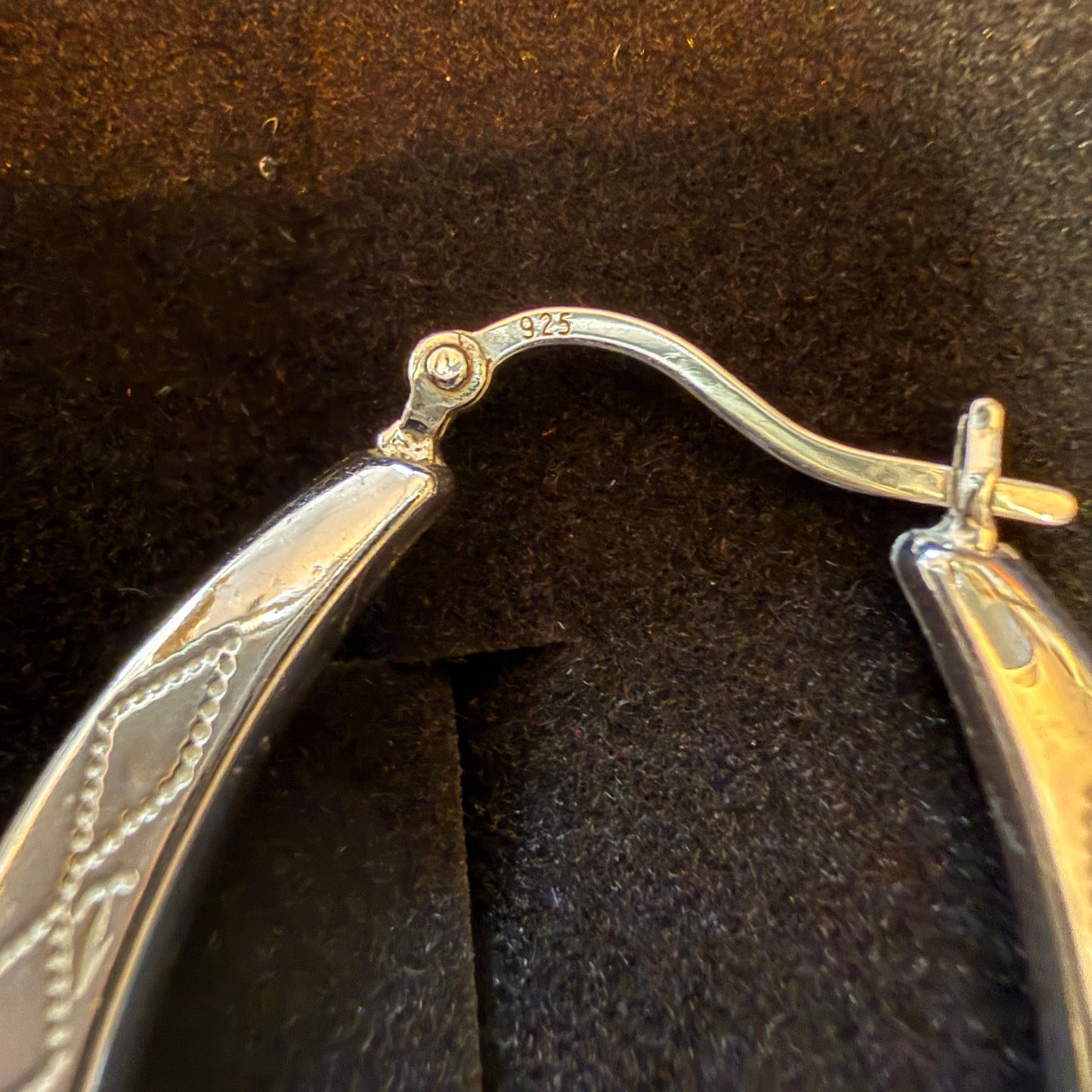 925 silver hoop earrings