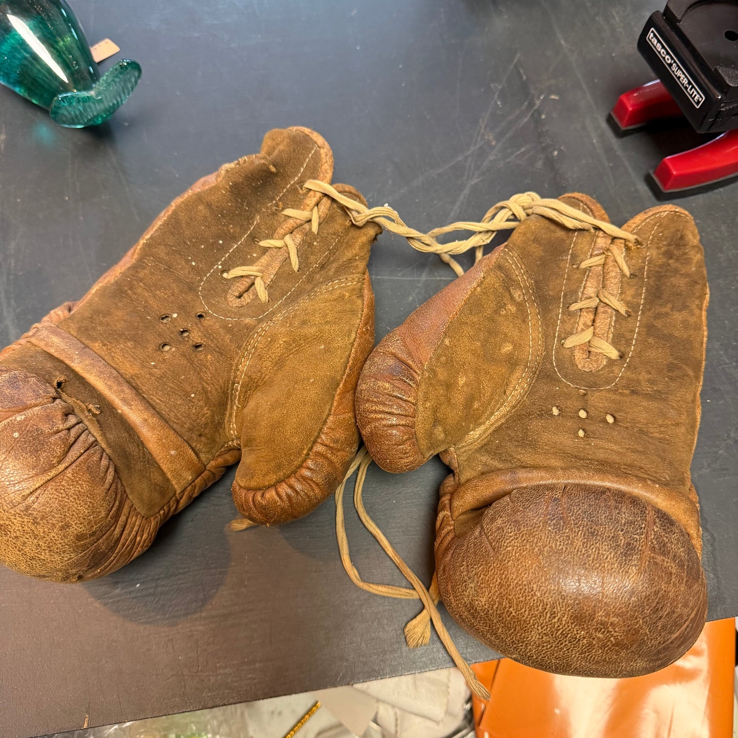 Pair of vintage boxing gloves