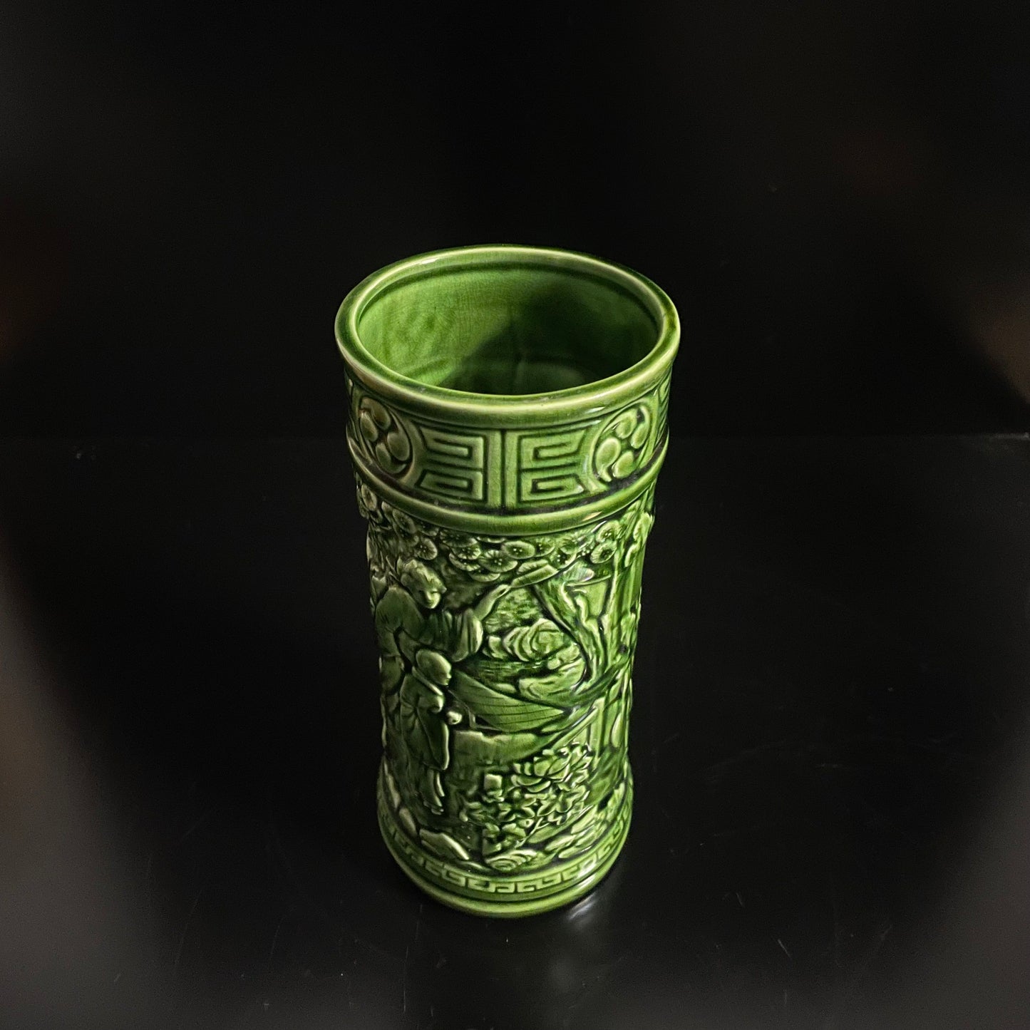 Vintage Bretby England 959 A Green Vase