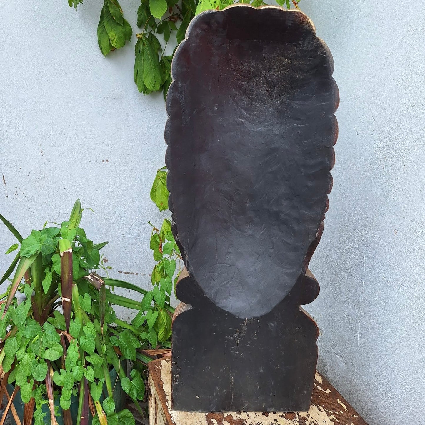Solid Wood Buddha Maitreyaln Statue