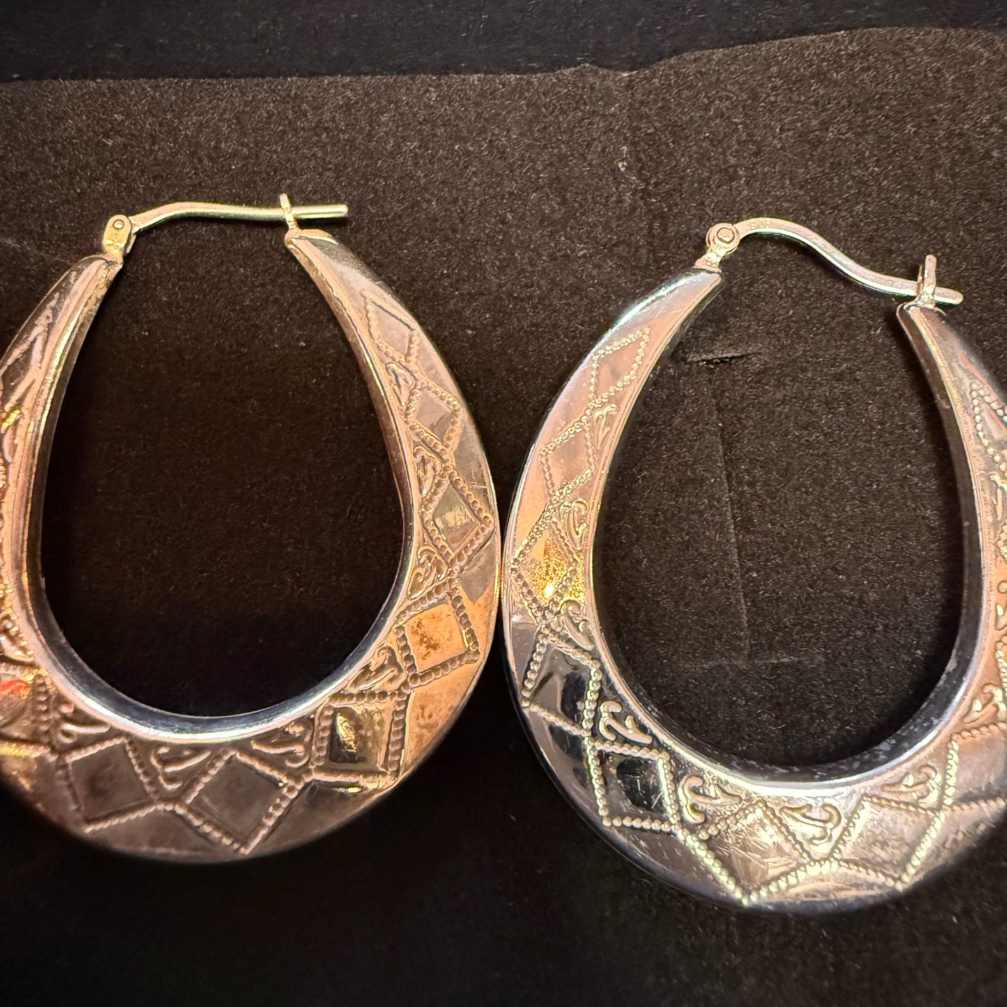 925 silver hoop earrings