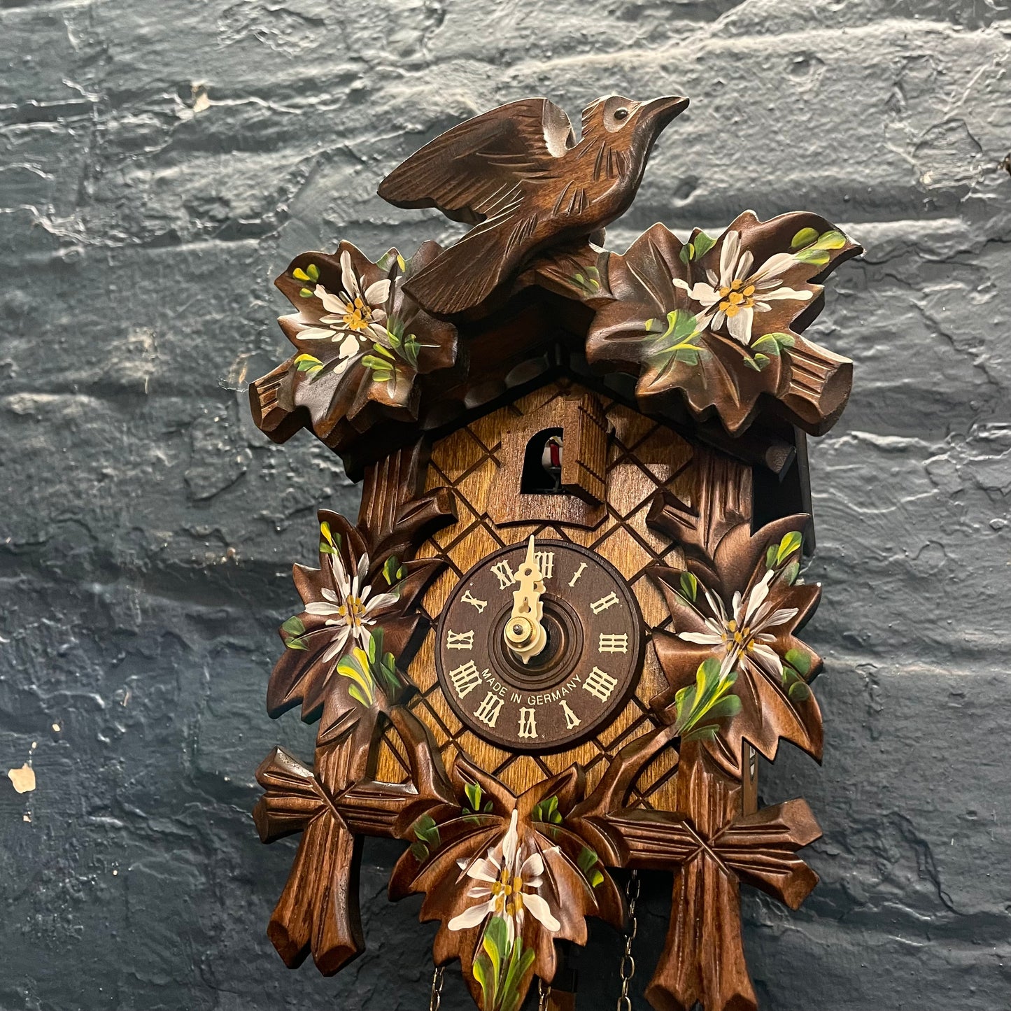 Vintage Mechanical 1 Day Black Forest Germany Cuckoo Clock