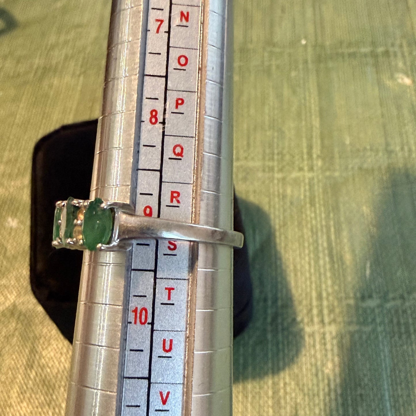 Emerald 925 Women’s Eternity Style Ring Co80-11