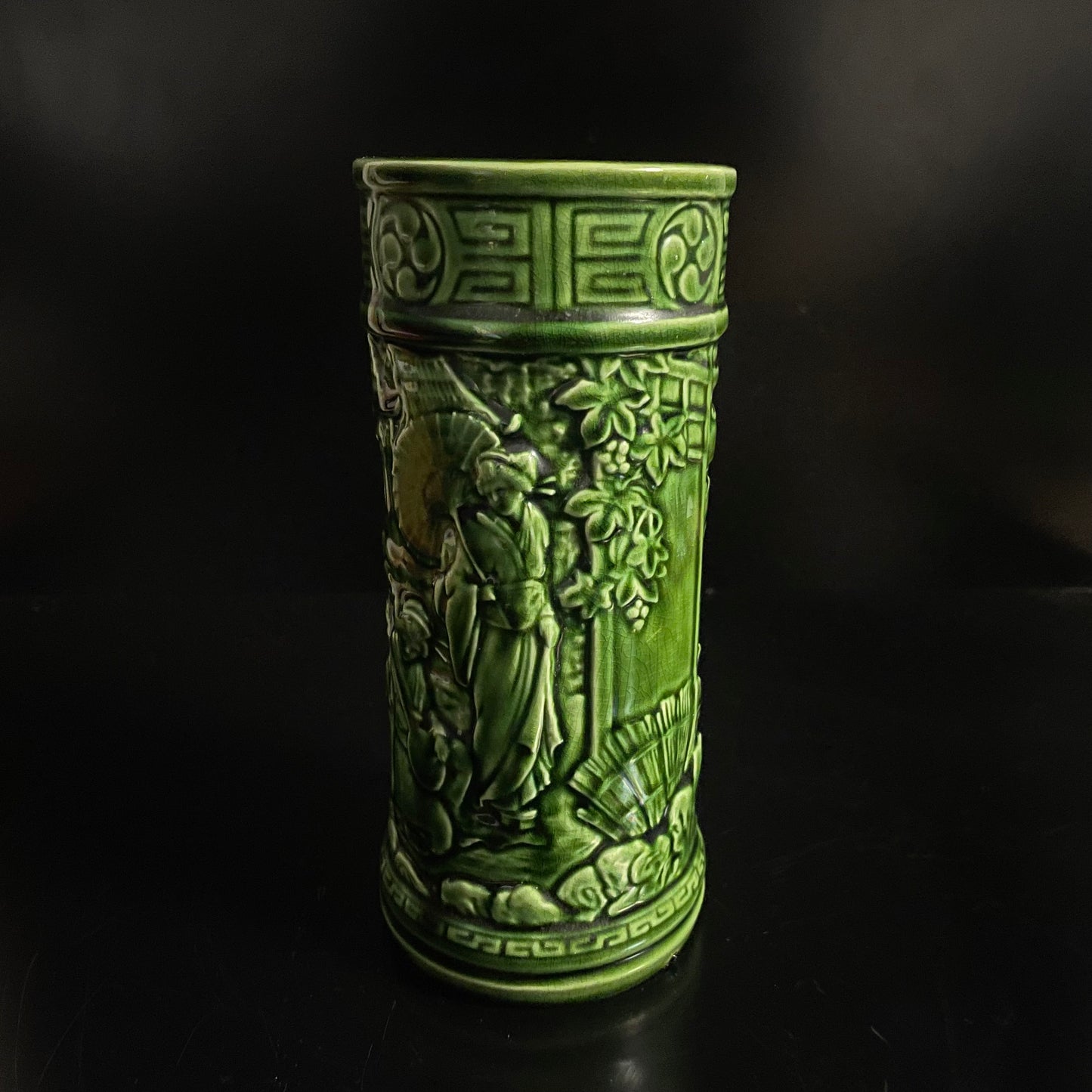 Vintage Bretby England 959 A Green Vase