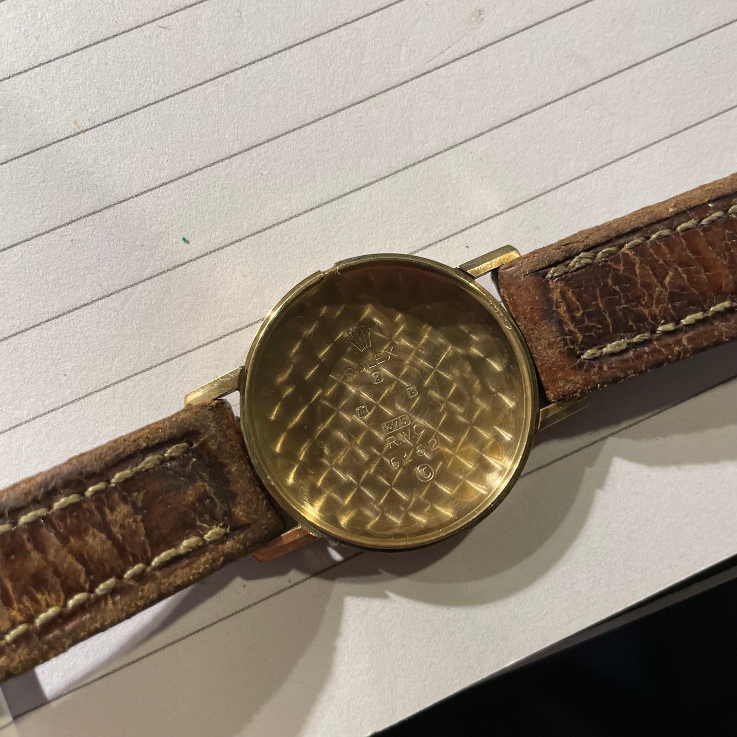 Vintage 1959 9ct Gold Tudor Rolex Watch With Box & Original Guarantee
