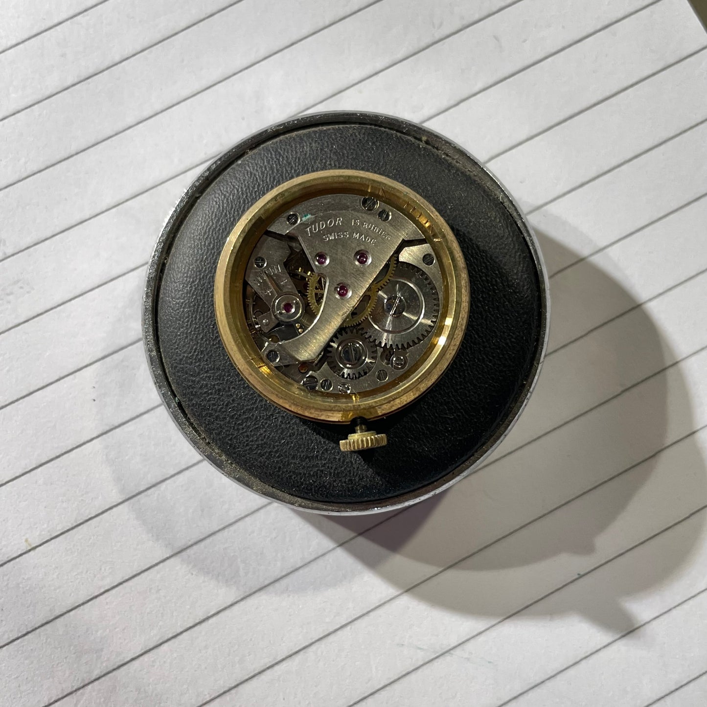 Vintage 1959 9ct Gold Tudor Rolex Watch With Box & Original Guarantee