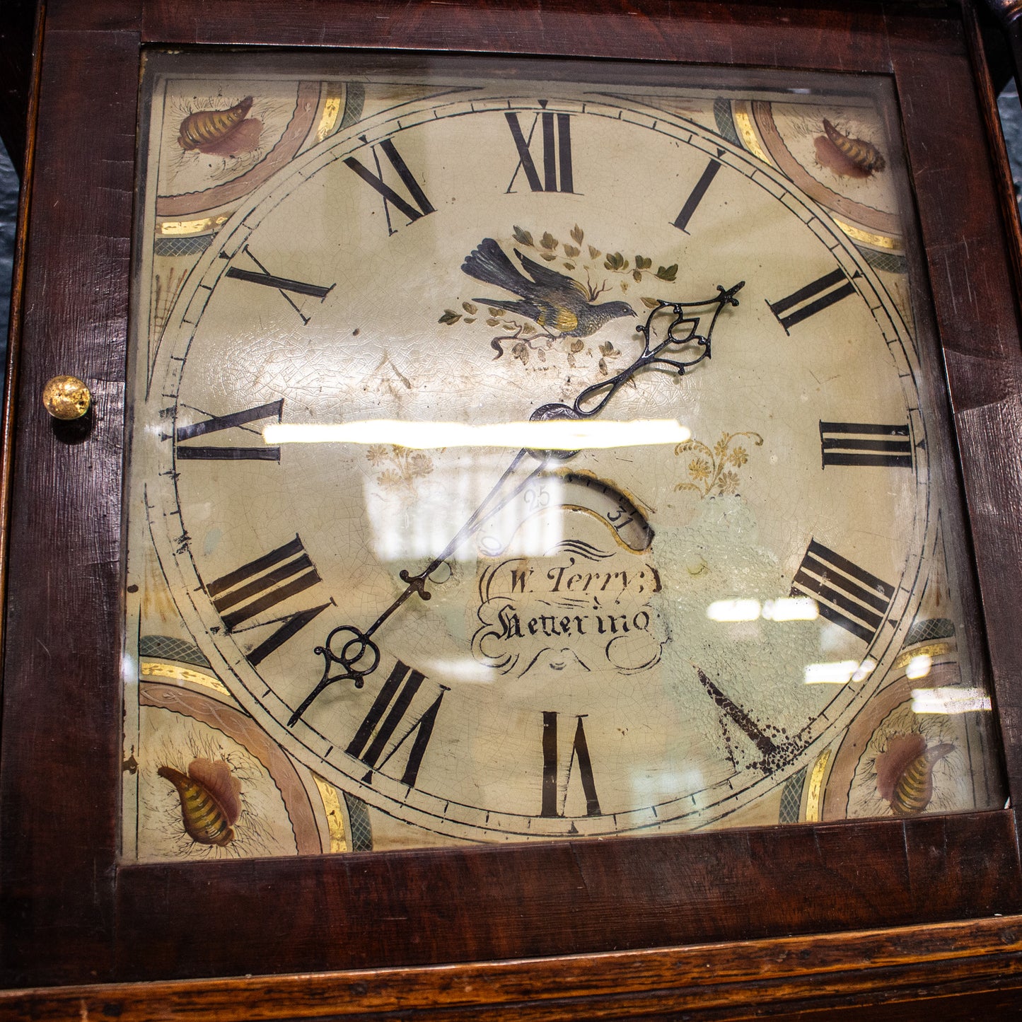 Antique Vintage William Terry Grandfather Clock