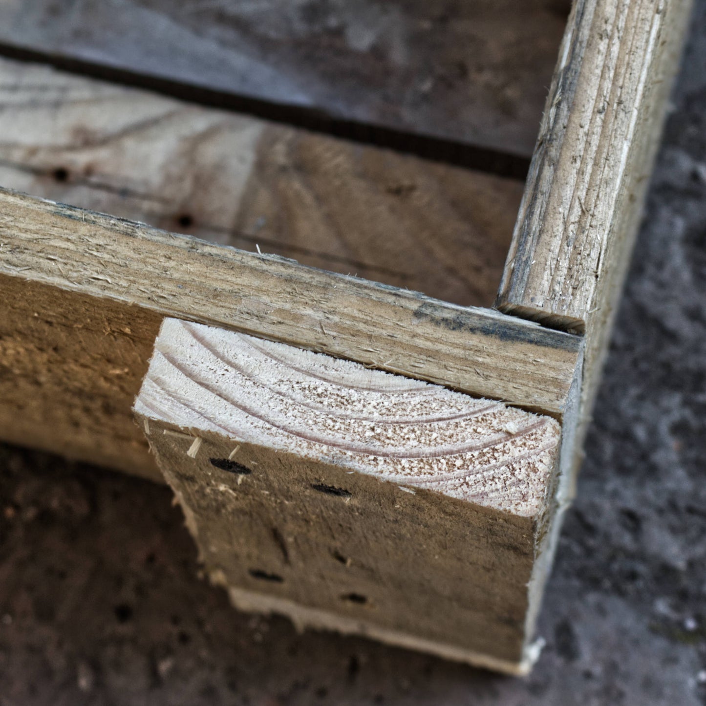 Handmade Rustic Reclaimed Wood Small Planter