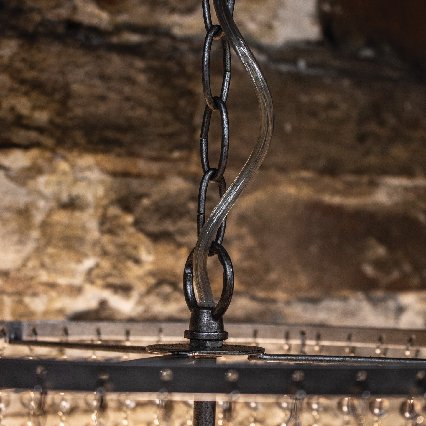 Glass Bead Pendant Ceiling Light chandelier