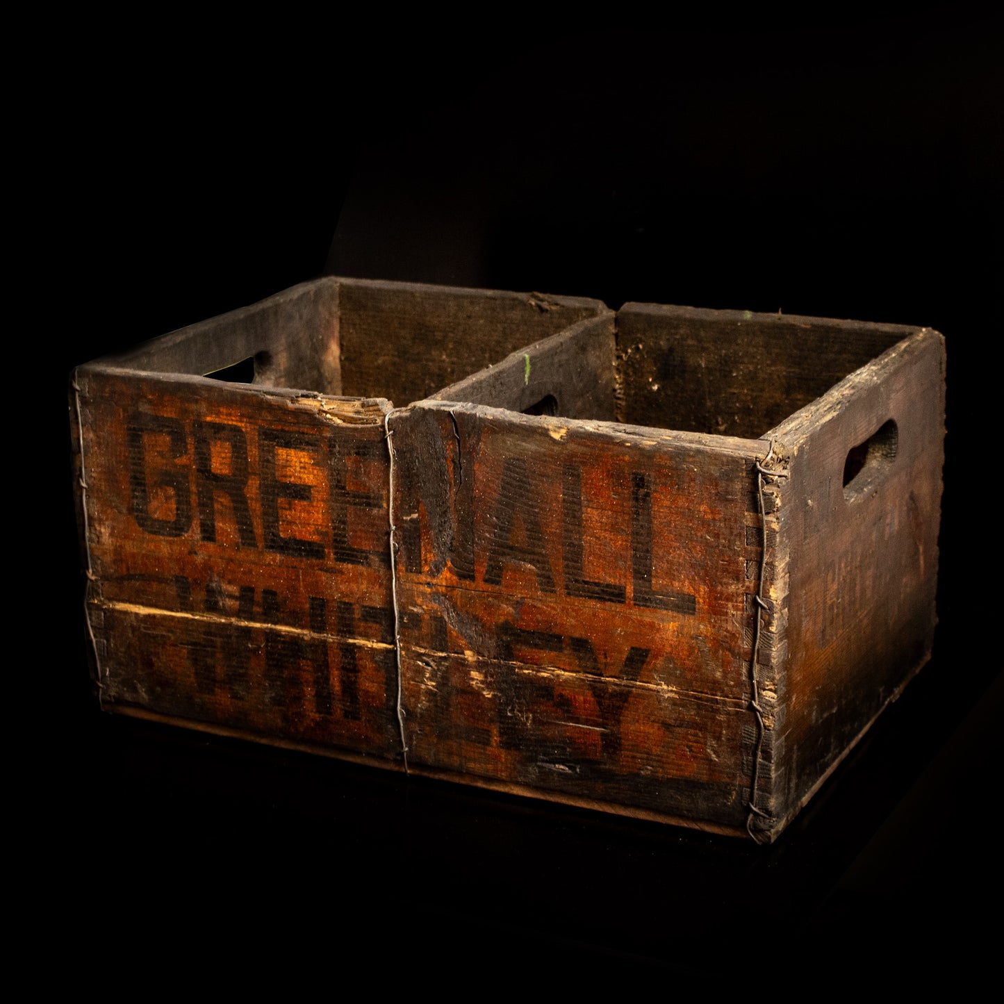 Vintage Antique Greenall Whitley Brewery Wooden Crate