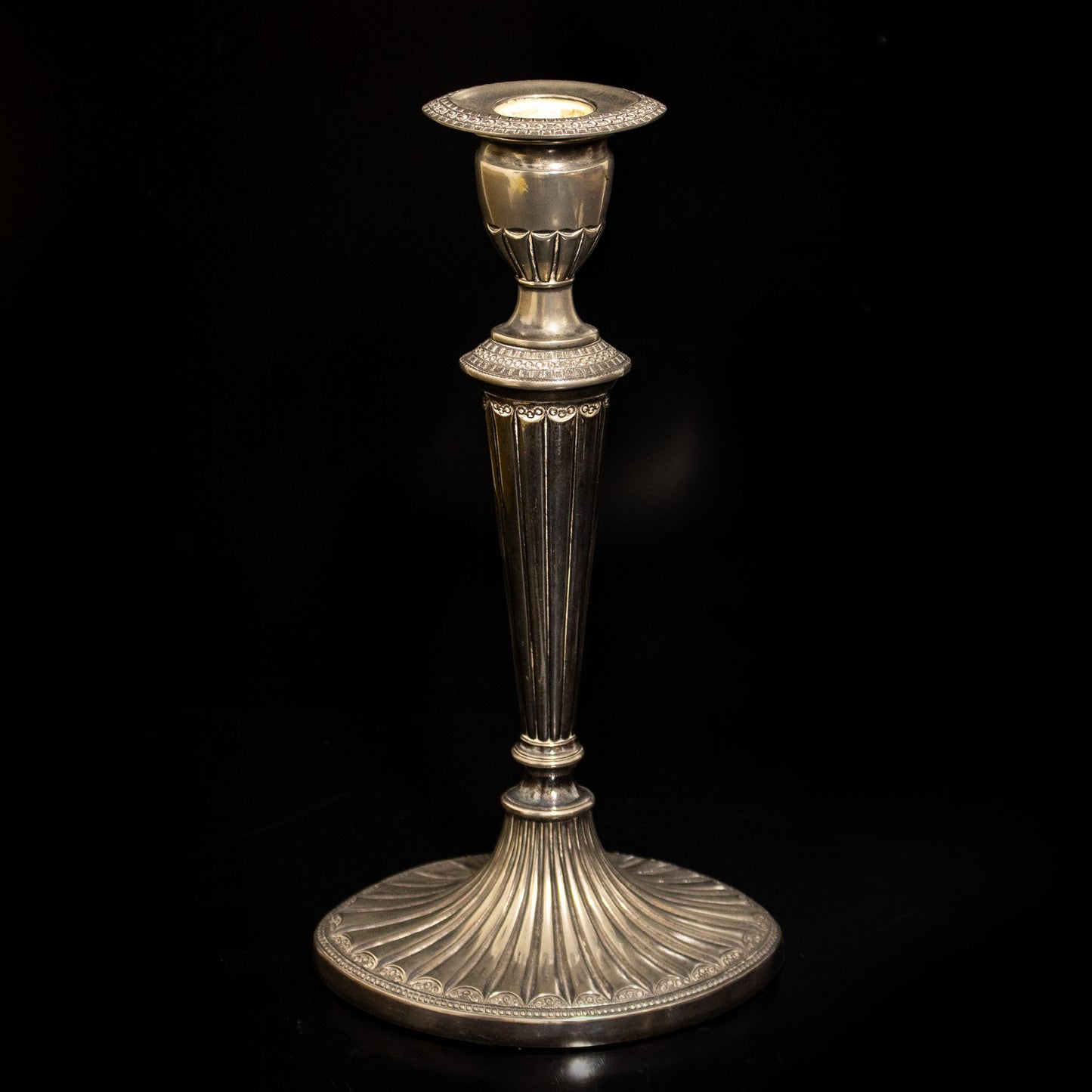 Vintage Falstaff Silver Plated Art Deco Style Candle Stick Holder English Mad