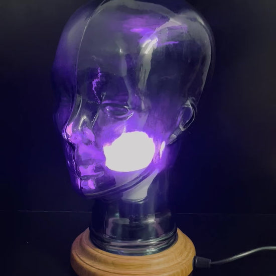 Colour Changing Glass Head Lamp