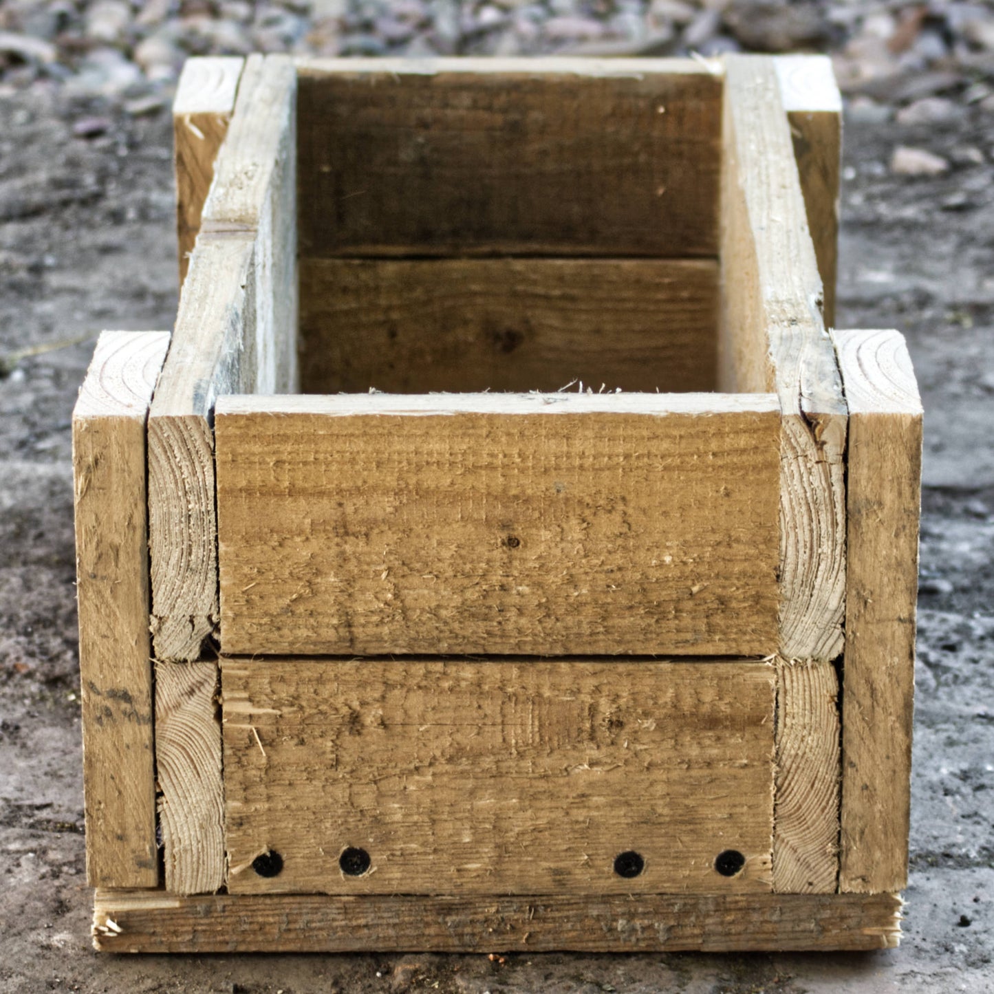 Handmade Rustic Reclaimed Wood Small Planter