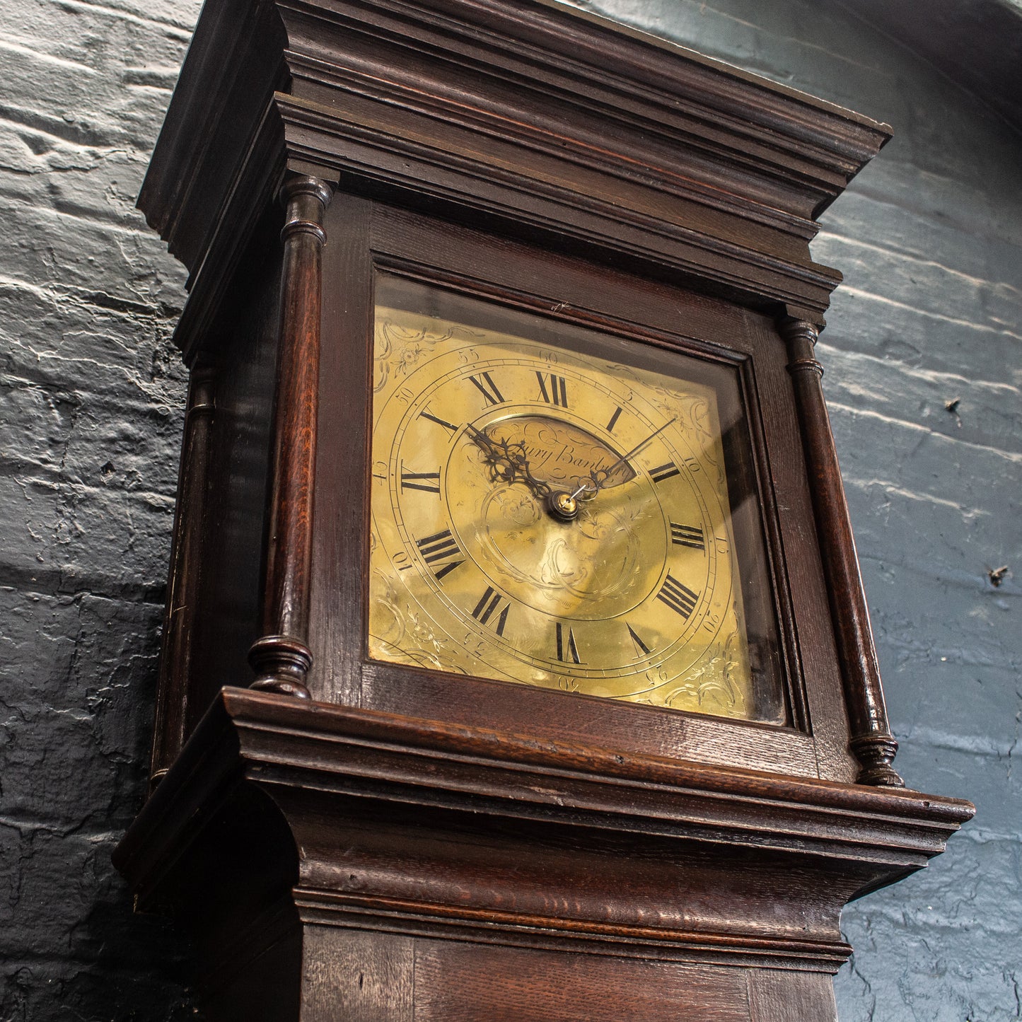 Antique Vintage 1 Day (30 Hour) Mechanical Chiming Grandfather Clock