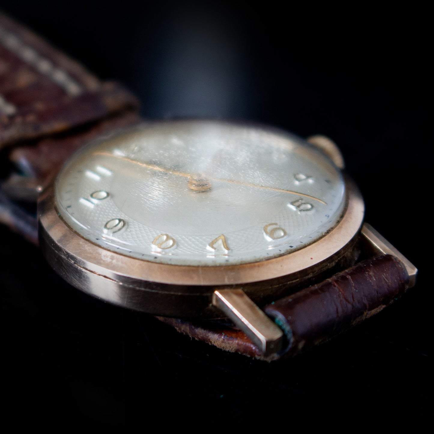 Vintage 1959 9ct Gold Tudor Rolex Watch With Box & Original Guarantee