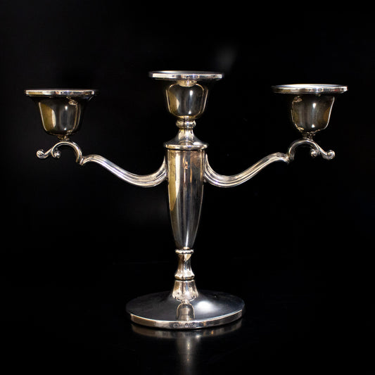 Vintage HCD Henry Clifford Davis Ltd Silver Hallmarked Candelabra