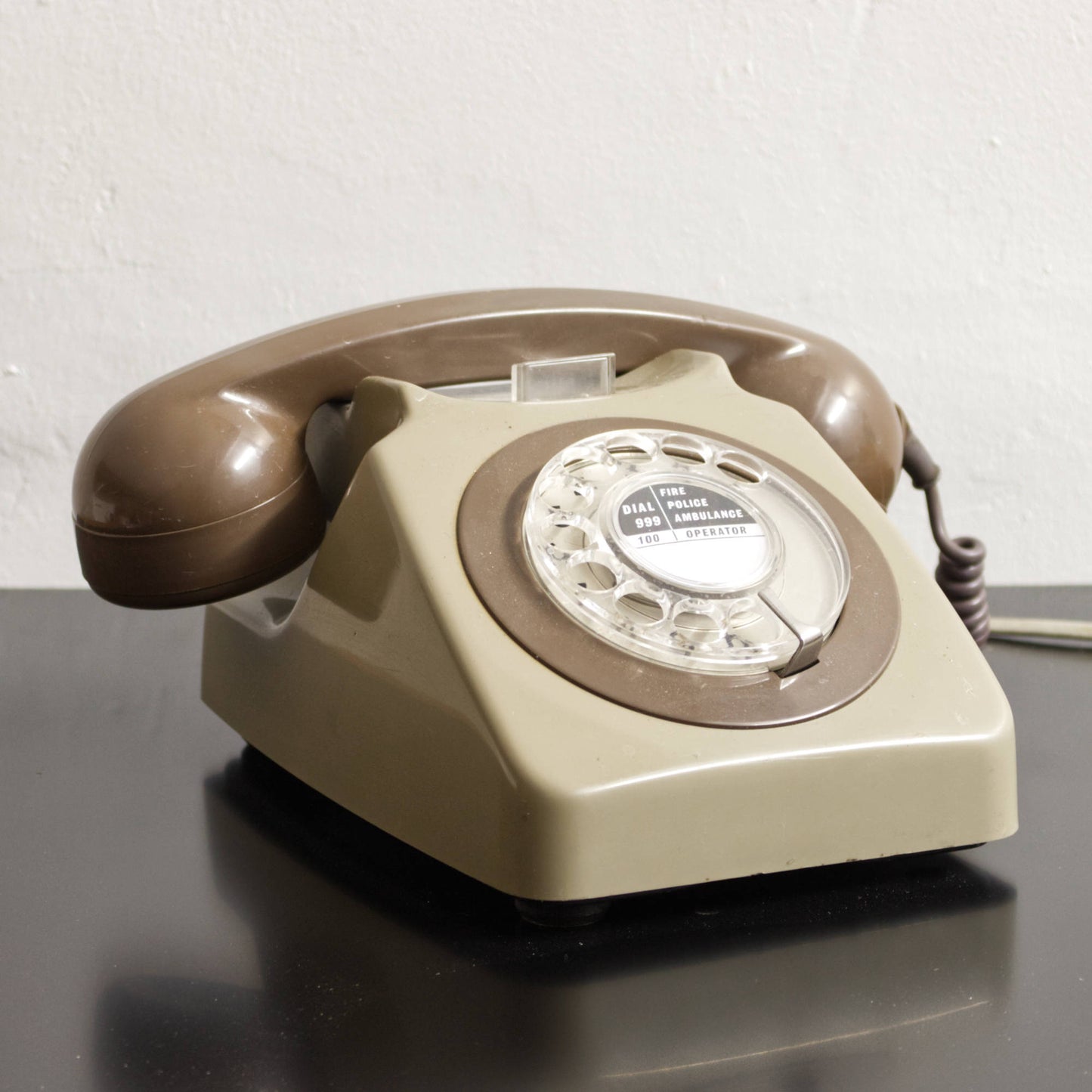 Genuine 80s Vintage BT Rotary Dial Telephone Phone Converted For Modern Use
